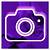 purple app icons camera