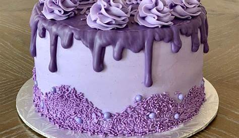 Purple Birthday Cake Designs Pretty s