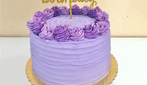 Purple Cake Design For Birthday Roses By Sherriblossoms s With Images New