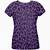 purple cheetah print shirt