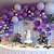 purple decorations for party