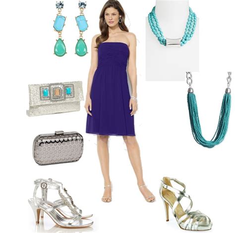 How to Accessorize a Purple Dress?