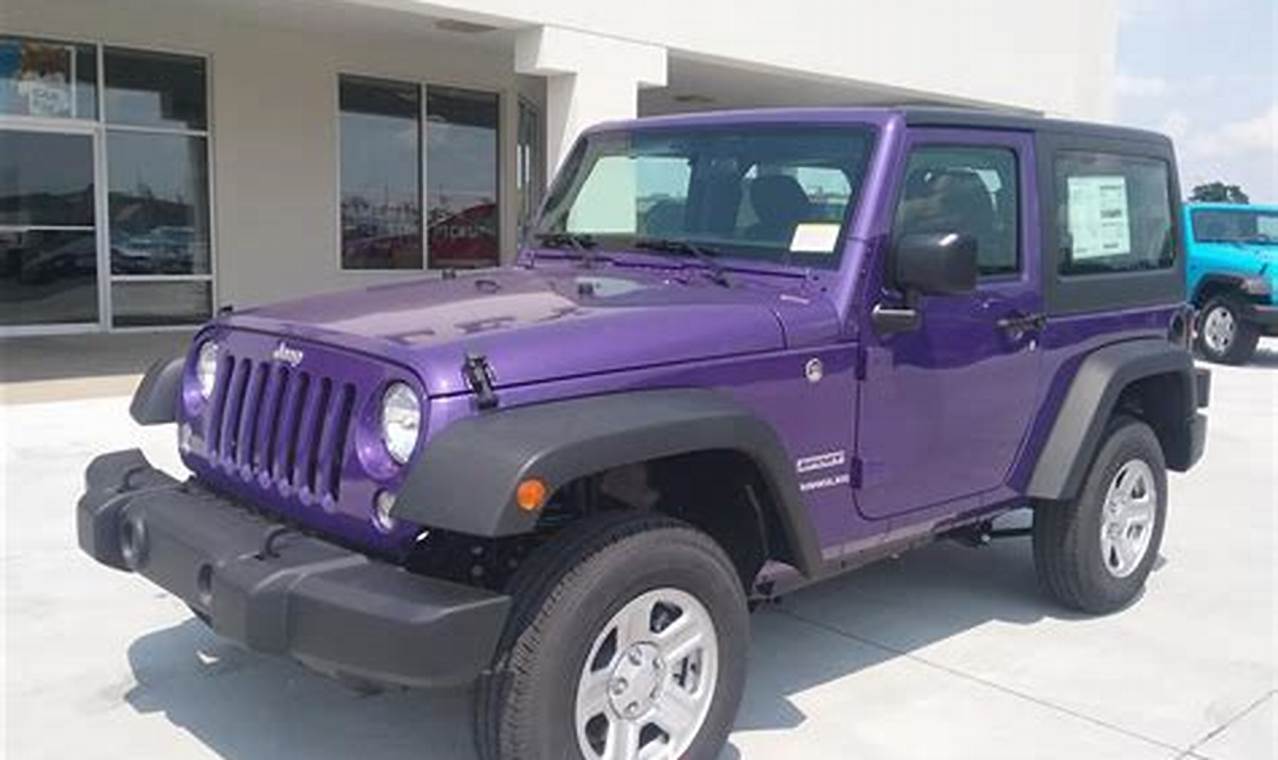 purple jeep wrangler for sale