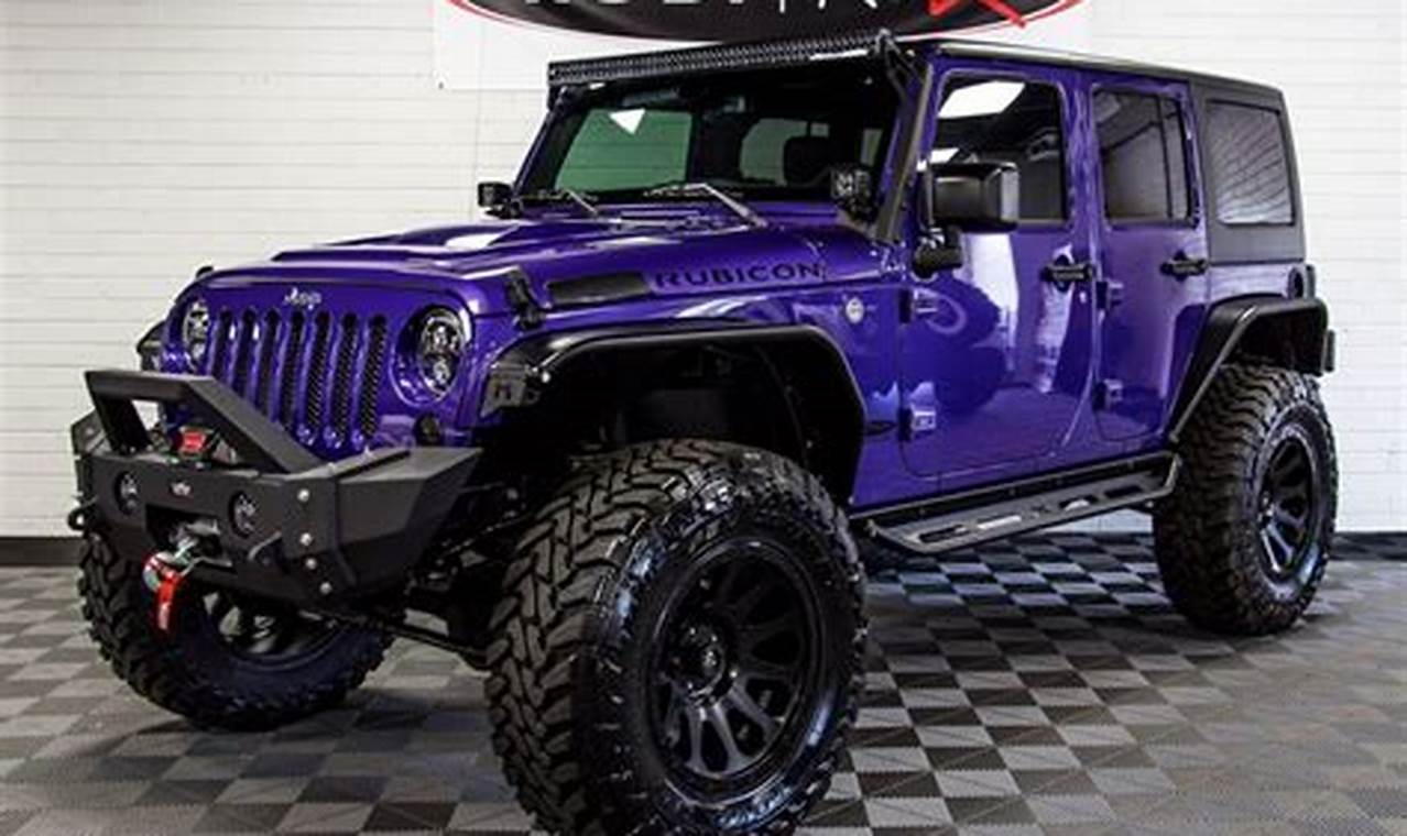 purple jeep wrangler unlimited for sale