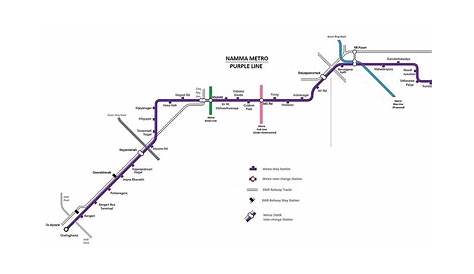 Purple Line Metro Map Bangalore Route 2020 Station List, Fare