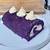 purple roll cake