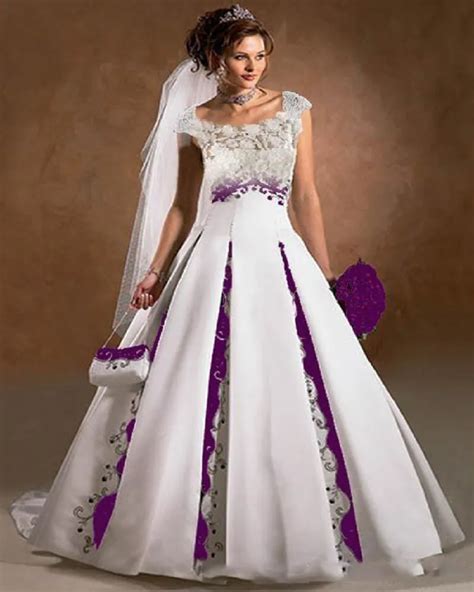 Purple And White Wedding Dresses Purple Bridal Gown Are you looking