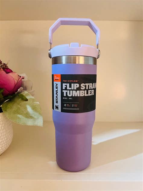 purple 30 oz stanley with handle
