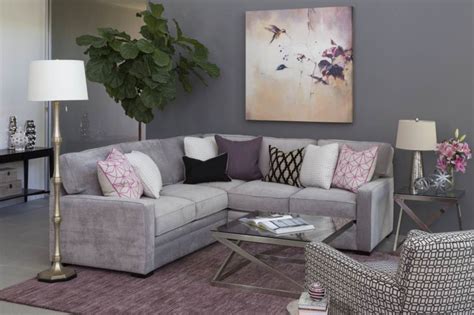 purple and gray furniture