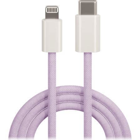 Purple Braided Lightning Cable