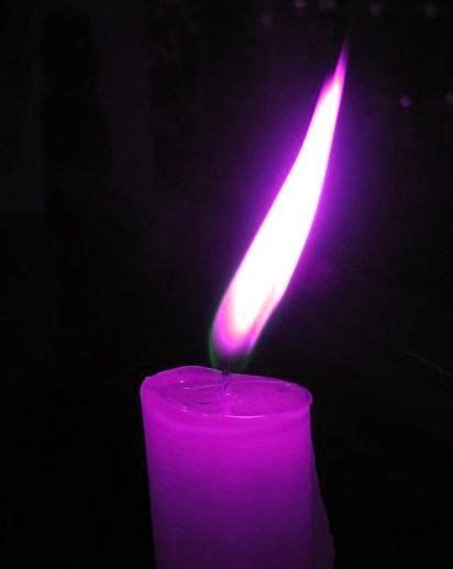purple candle flame color