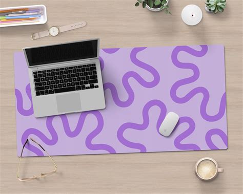 purple desk mat
