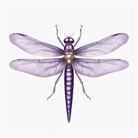 purple dragonfly drawing
