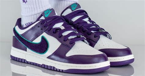 Purple Dunks On Feet