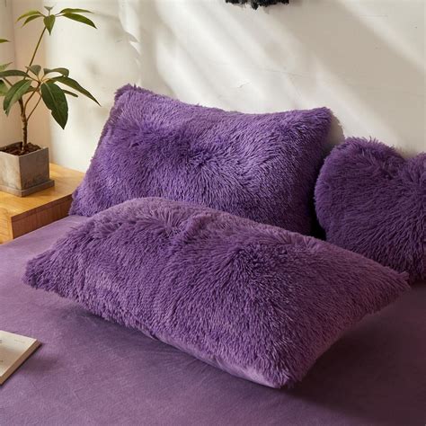 Purple Fluffy Pillow