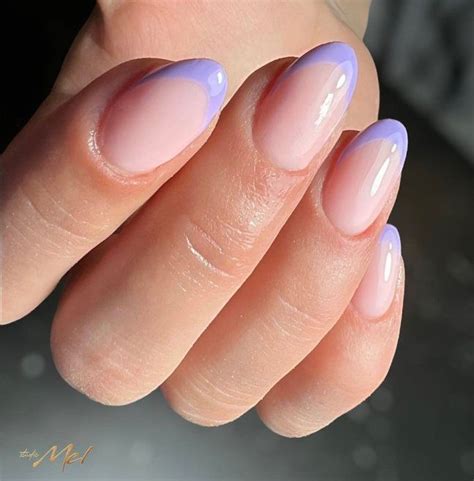 Purple French Tip Nails