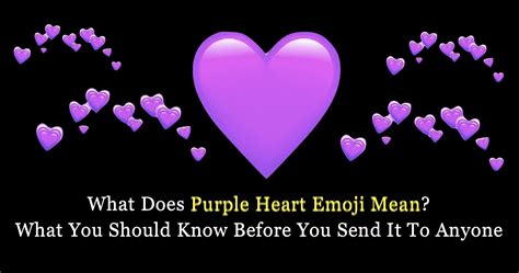 purple heart emoji meaning from a girl