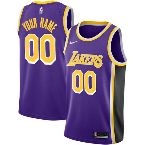 purple lakers jersey custom