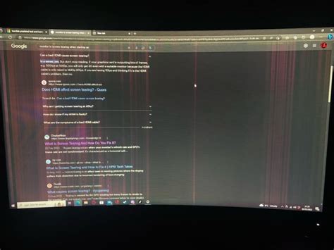 Purple Line On Monitor Screen