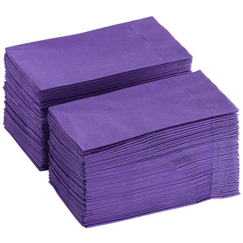 purple paper dinner napkins