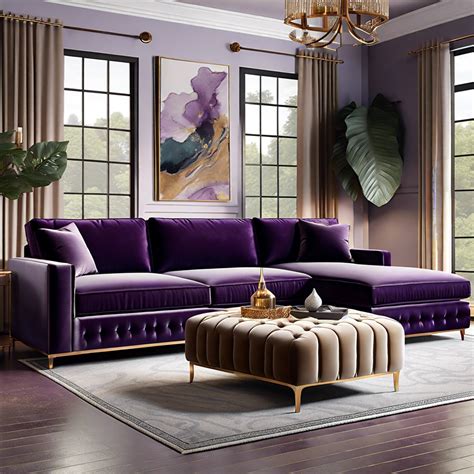 Purple Sectional