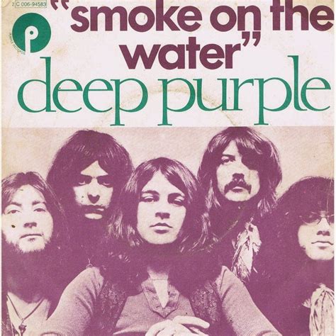 purple smoke on the water