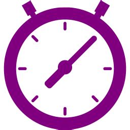 Purple Stopwatch Icon