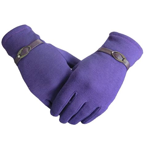 Purple Winter Gloves