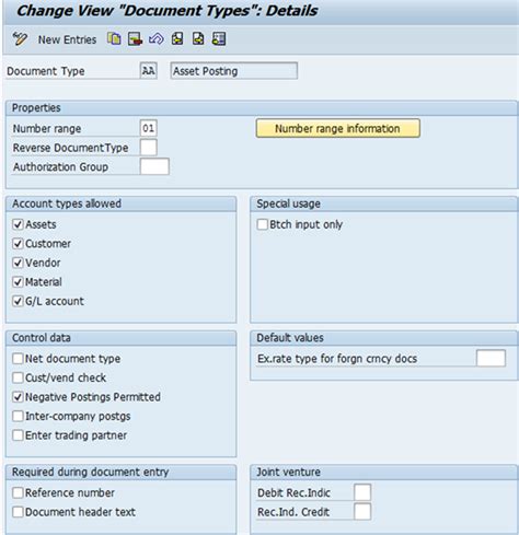 Purpose Of Document Type In Sap
