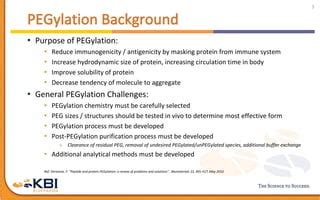 Purpose Of Pegylation