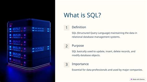 purpose of sql in database