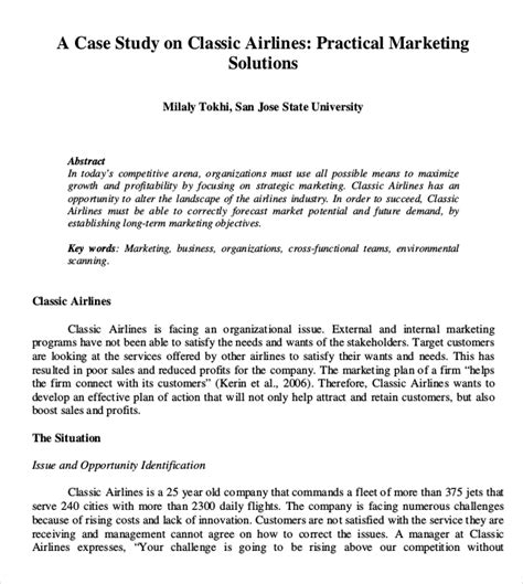 purpose of the case study example