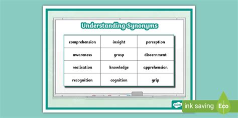 Purpose Understanding Synonyms