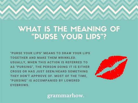 Purse Your Lips Example