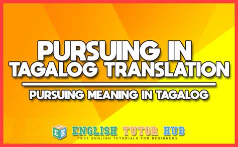 pursuant meaning in tagalog