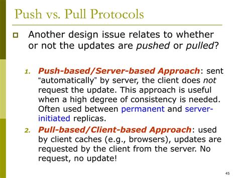 Push And Pull Protocol Difference
