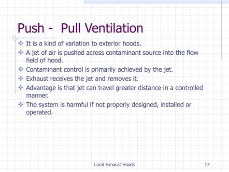 Push And Pull Ventilation