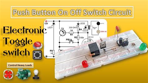 Push Button Breadboard On Off Switch