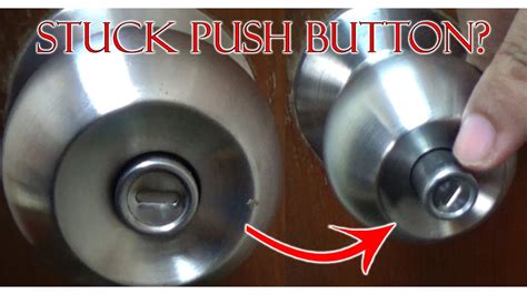 Push Button Door Knob Lock