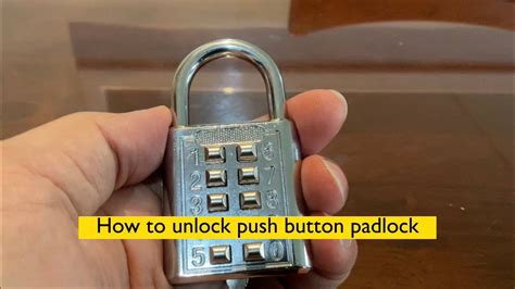 Push Button Lock Mechanism Stuck