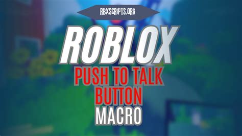 push to talk roblox