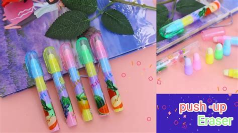 Push Up Eraser Pen