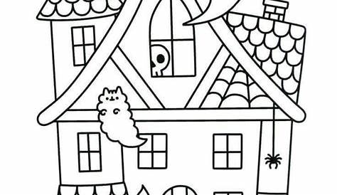 Pusheen Halloween Coloring Pages Printable