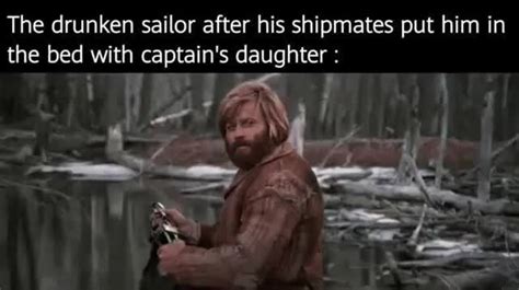 put him in bed with the captain's daughter