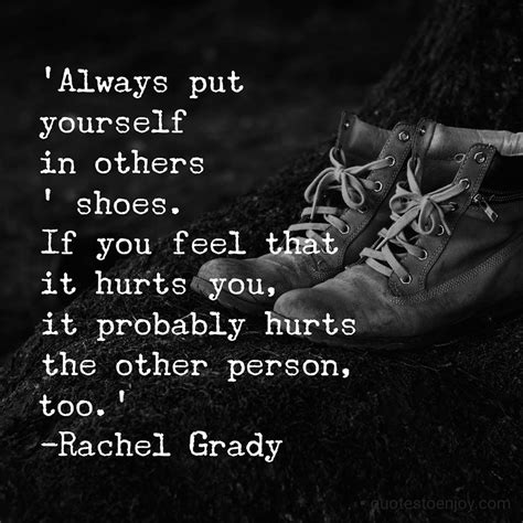 put your shoes on others quotes
