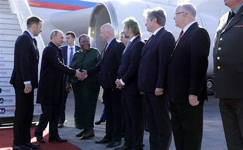 putin arrival in south africa