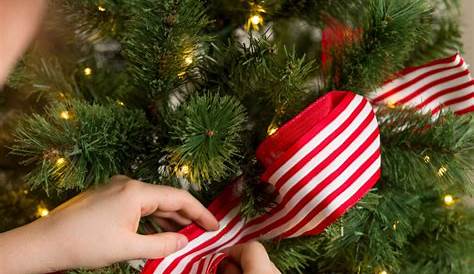 Putting Ribbon On Christmas Tree 2023 The EASY WAY To Place To