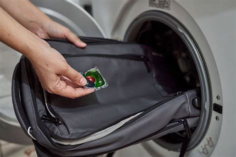 Putting Backpack In Washing Machine
