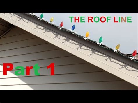 putting christmas lights on steep roof