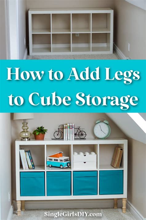 Putting Legs On Cube Storage